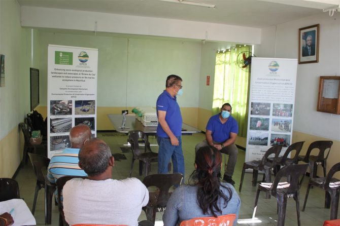 Two-day training session among the fishing community on mud crab fattening