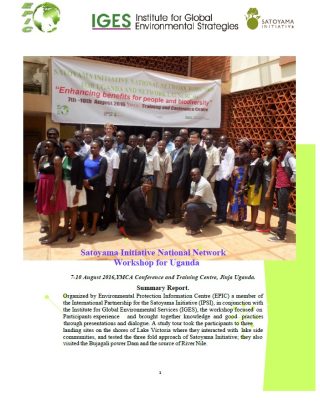 Report: Satoyama Initiative National Network Workshop for Uganda