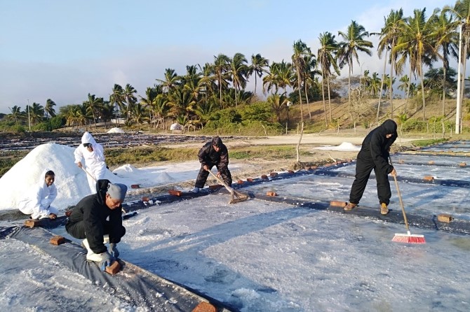 Artisanal salt production in the Las Gilces community